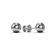 White Gold Earrings 338061100 from the manufacturer of jewelry LUNET JEWELERY at the price of $233 UAH: 1