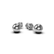 White Gold Earrings 338061100 from the manufacturer of jewelry LUNET JEWELERY at the price of $233 UAH: 2