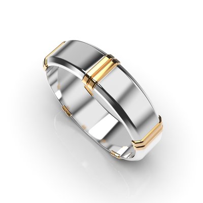 Mixed Metals Wedding Ring 225851100 from the manufacturer of jewelry LUNET JEWELERY at the price of $480 UAH.