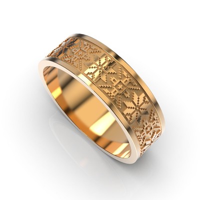Обручальное кольцо с красного золота, без вставки 28642400 от производителя ювелирных украшений LUNET JEWELLERY по цене 15 516 грн грн.