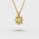 Yellow Gold Diamond Necklace 742601622