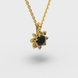 Yellow Gold Diamond Necklace 742601622