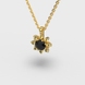 Yellow Gold Diamond Necklace 742601622