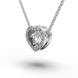 Кольє «Серце» з білого золота, з діамантами 735751121