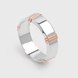 Mixed Metals Wedding Ring 225851100 from the manufacturer of jewelry LUNET JEWELERY at the price of $795 UAH: 1