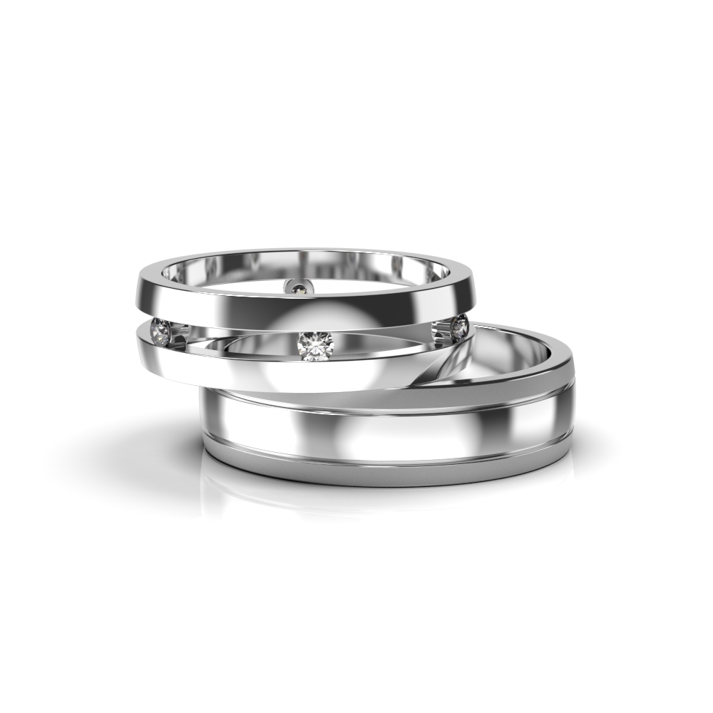 White Gold Diamond Wedding Ring 213871121