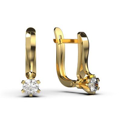 Сережки з червоного золота, з діамантами 37112421 від виробника ювелірних прикрас LUNET JEWELLERY по ціні 91 010 грн грн.
