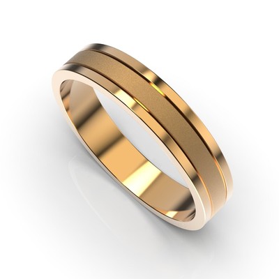 Red Gold Wedding Ring without Stones 212522400 from the manufacturer of jewelry LUNET JEWELERY at the price of 8 568 грн UAH.