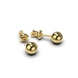 Yellow Gold Earrings 337971600 from the manufacturer of jewelry LUNET JEWELERY at the price of $227 UAH: 7