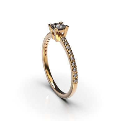 Каблучка з червоного золота, з діамантами 225182421 від виробника ювелірних прикрас LUNET JEWELLERY по ціні 42 815 грн грн.