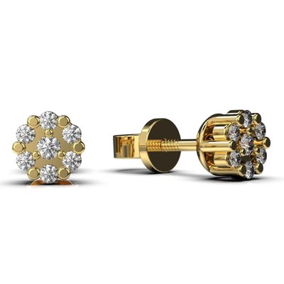 Red Gold Diamond Earrings 34722421 from the manufacturer of jewelry LUNET JEWELERY at the price of $516 UAH.