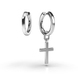 White Gold Earrings with cross 316271100 from the manufacturer of jewelry LUNET JEWELERY at the price of $434 UAH: 1