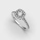 White Gold Diamond Ring 241831121 from the manufacturer of jewelry LUNET JEWELERY at the price of $1 802 UAH: 1