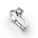 White Gold Diamond Ring 220001121 from the manufacturer of jewelry LUNET JEWELERY at the price of $1 118 UAH: 6