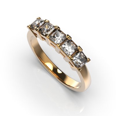 Red Gold Diamond Ring 225212421 from the manufacturer of jewelry LUNET JEWELERY at the price of $2 264 UAH.
