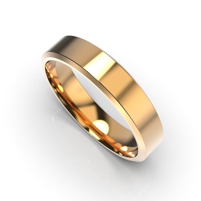 Обручальное кольцо с красного золота, без вставки 29212400 от производителя ювелирных украшений LUNET JEWELLERY по цене $208 грн.