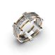 Обручка з комбінованих металів, з діамантами 214341121 від виробника ювелірних прикрас LUNET JEWELLERY по ціні 50 954 грн грн: 4