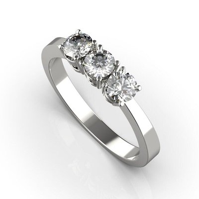 White Gold Diamonds Ring 23811121 from the manufacturer of jewelry LUNET JEWELERY at the price of $949 UAH.