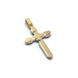 Хрестик з комбінованого золота 123262400