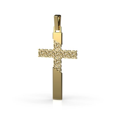 Крестик "Вышиванка" с красного золота 10362400