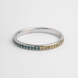 Каблучка з білого золота, з блакитно-жовтими діамантами 227011121 від виробника ювелірних прикрас LUNET JEWELLERY по ціні 26 572 грн грн: 1