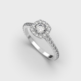 White Gold Diamond Ring 239351121 from the manufacturer of jewelry LUNET JEWELERY