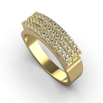 Red Gold Diamonds Ring 22972421 from the manufacturer of jewelry LUNET JEWELERY at the price of $759 UAH.