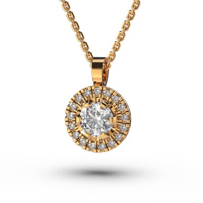 Кольє з червоного золота, з діамантами 719032421 від виробника ювелірних прикрас LUNET JEWELLERY по ціні 35 264 грн грн.