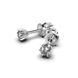 Earrings white gold diamond 331611121 from the manufacturer of jewelry LUNET JEWELERY at the price of $594 UAH: 8