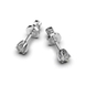 Earrings white gold diamond 331611121 from the manufacturer of jewelry LUNET JEWELERY at the price of $594 UAH: 9