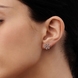 White Gold Diamond Earrings 311951121 from the manufacturer of jewelry LUNET JEWELERY at the price of $616 UAH: 2