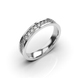 White Gold Diamond Wedding Ring 221001121 from the manufacturer of jewelry LUNET JEWELERY at the price of $736 UAH: 10
