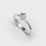 White Gold Diamond Ring 27431121 from the manufacturer of jewelry LUNET JEWELERY