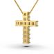 Кольє "Хрестик" з жовтого золота, з діамантами 125113121 від виробника ювелірних прикрас LUNET JEWELLERY по ціні 56 648 грн грн: 6