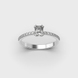 White Gold Diamond Ring 235631121 from the manufacturer of jewelry LUNET JEWELERY at the price of $1 496 UAH: 2