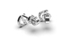 White Gold Diamond Earrings 36401121 from the manufacturer of jewelry LUNET JEWELERY at the price of $403 UAH: 7
