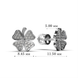 White Gold Diamond Earrings 311971121 from the manufacturer of jewelry LUNET JEWELERY at the price of $577 UAH: 9