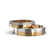 Mixed Metals Diamond Wedding Ring 223511121 from the manufacturer of jewelry LUNET JEWELERY at the price of $1 074 UAH: 9