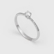 White Gold Diamond Ring 228031121 from the manufacturer of jewelry LUNET JEWELERY at the price of $512 UAH: 1