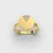 Перстень із жовтого золота, з діамантами 241101621 від виробника ювелірних прикрас LUNET JEWELLERY по ціні 18 814 грн грн: 2