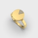 Перстень із жовтого золота, з діамантами 241101621 від виробника ювелірних прикрас LUNET JEWELLERY по ціні 18 814 грн грн: 1
