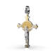 Хрестик "Св Бенедикт" з комбінованого золота 11932400