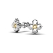 White&Yellow Gold Diamond Earrings 335221121 from the manufacturer of jewelry LUNET JEWELERY at the price of $490 UAH: 4