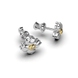 Сережки з комбінованого золота, з діамантами 335221121 від виробника ювелірних прикрас LUNET JEWELLERY по ціні 19 698 грн грн: 7