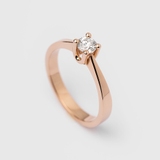 Red Gold Diamond Ring 220142421 from the manufacturer of jewelry LUNET JEWELERY