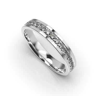White Gold Diamonds Ring 213711121 from the manufacturer of jewelry LUNET JEWELERY at the price of 30 456 грн UAH.