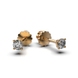 Сережки з червоного золота, з діамантами 314432421 від виробника ювелірних прикрас LUNET JEWELLERY по ціні  грн: 5
