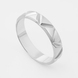 White Gold Men's wedding ring 242471100 from the manufacturer of jewelry LUNET JEWELERY at the price of $415 UAH: 1