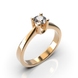 Каблучка з червоного золота, з діамантом 220142421 від виробника ювелірних прикрас LUNET JEWELLERY по ціні 49 044 грн грн: 6