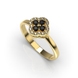 Каблучка з жовтого золота, з діамантами 233973122 від виробника ювелірних прикрас LUNET JEWELLERY по ціні 21 427 грн грн: 8